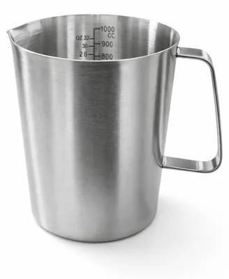 Produktbild von Messbecher Edelstahl 1000ml 304 Lebensmittelqualität mit Präzisionsskala und Ausgießer