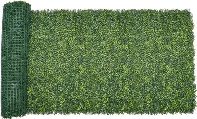 Produktbild von Künstliche Pflanzenwand Hecke - PE Sichtschutz 3000x1500x40mm - Künstliche Hecke für Privatsphäre und Dekoration