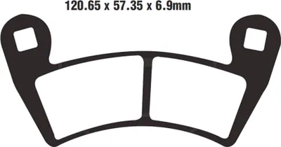 Produktbild von Bremsbeläge Hinterrad für Polaris Ranger 800 Crew EPS 4WD Baujahr 2011-2012 Bremsklotz von EBC - Neu