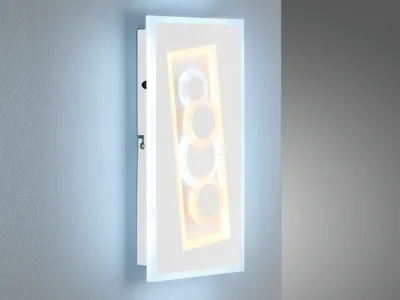 Produktbild von Fischer & Honsel Ratio LED Wandleuchte 16,3W Tunable white steuerbar dimmbar Acryl weiß 30434