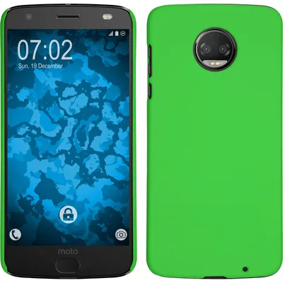 Produktbild von PhoneNatic Case kompatibel mit Lenovo Moto Z2 Force - Hülle grün gummiert Hard-case Cover