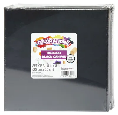 Zdjęcie produktu dla Kolorowanka czarna powierzchnia do malowania 20x20cm zestaw 3 - zabawka kreatywna