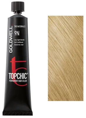 Produktbild von Goldwell Topchic The Naturals, Blond, 9N, Very Light Blonde, Unisex, 60 ml, Alle Haare