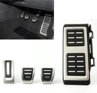Produktbild von Famanu Pedalen Set für Audi A3 8V S3 RS3 - Fußstütze, Gaspedal, Bremspedal, Kupplungspedal