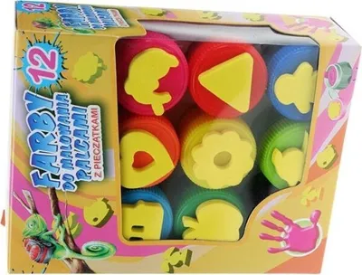 Produktbild von Fingerfarben 12 Stück Titanum