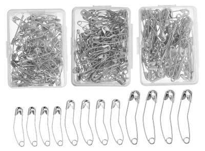 Produktbild von Gebogene Edelstahlstifte für Näharbeiten – Sicherheitsnadeln zum Quilten und für DIY-Zubehör