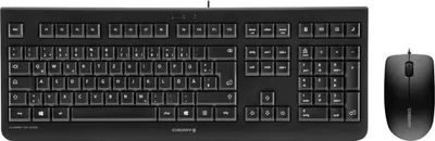 Produktbild von CHERRY DC 2000, Kabelgebunden, USB, Mechanischer Switch, AZERTY, Schwarz, Maus enthalten