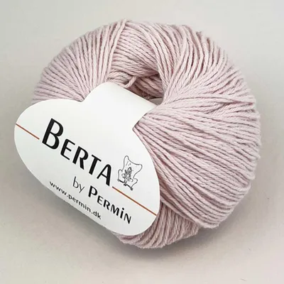 Produktbild von Berta by Permin – Strickgarn aus Wolle und Baumwolle, ®- (65 Rosenballett)