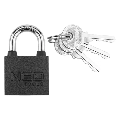 Image de NEO TOOLS Cadenas professionnel, Construction solide en fonte, Résistant aux intempéries avec joints d'étanchéité