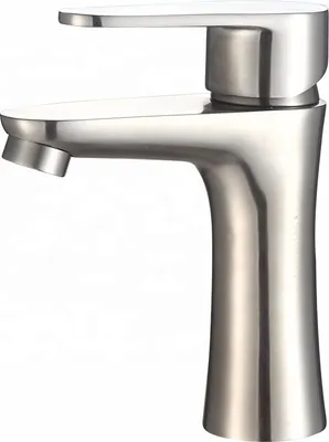 Produktbild von Delvant HANT Waschtischarmatur, Wasserhahn Bad, Waschtischarmatur Armatur, Waschbecken Badezimmer Mischbatterie Waschbecken Silber