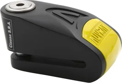 Obrázek produktu pro Zámek štítu AUVRAY s alarmem B-LOCK 14 - černý/žlutý, průměr kolíku 14 mm (třídy S.R.A. a ART)