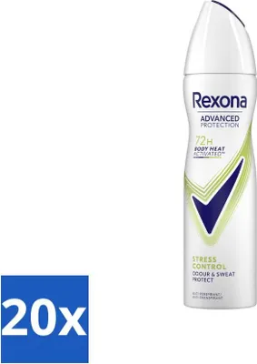 Produktbild von Rexona - Deodorant Spray - Advanced Protection Stress Control - Gegen Stressschweiß - 150 ml - Vorteilspack - 20 Stücke