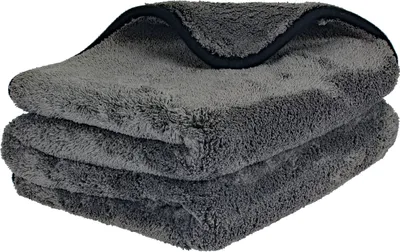Produktbild von Lackschonendes Mikrofasertuch 90x60cm mit 1200g/m² (GSM) - extrem saugfähig und super samtig weich - Fusselfreie Poliertücher für die Reinigung von Auto und Motorrad