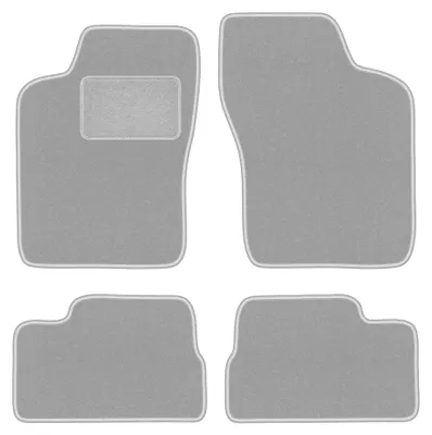 Productafbeelding van Velours automatten voor Opel Ascona C 1981-1988 (liftback/sedan) – 4-delig, grijs, op maat – Wielganizator OSLO