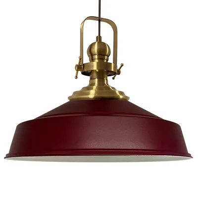 Produktbild von Pendelleuchte I Aslet l Ø41 cm E27 Kastanienbraun Metall Vintage Lampe