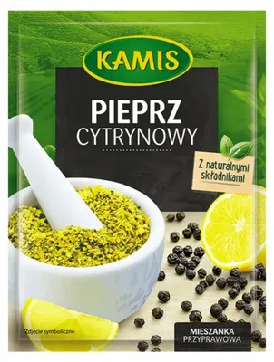 Imagen del producto de Kamis, mezcla de especias de limón y pimienta, 16 g