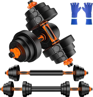 Produktbild von Verstellbare Hantelset 20 KG für Home Fitness – Komplettes Langhantel- und Kurzhantelset für Männer und Frauen