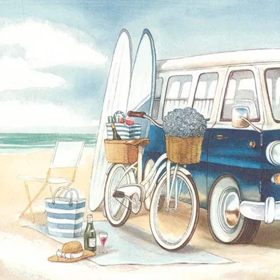 Produktbild von CHILL AFTER SURFING Lunch-Servietten L 863800