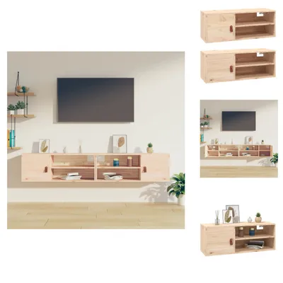 Produktbild von vidaXL Wandschränke 2 Stk. 80x30x30 cm Massivholz Kiefer -  Wandregale