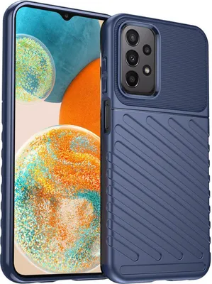 Produktbild von Conie Schutzhülle für Samsung Galaxy A23 5G Tasche Silikon Case Muster Cover Bumper TPU Hülle in Blau