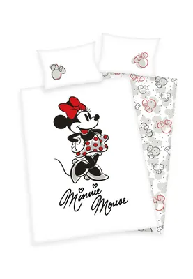 Produktbild von Disney Minnie Mouse Baby Bettwäsche - 40x60 100x135 cm - Baumwolle