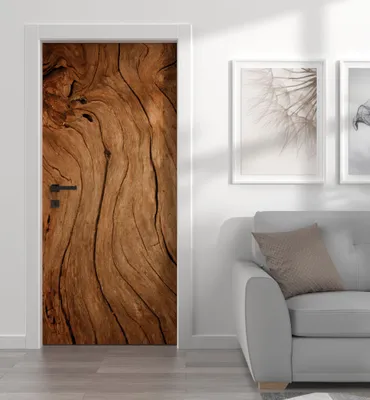 Produktbild von Türtapete Türposter Türfolie selbstklebend Holz Türaufkleber Folie