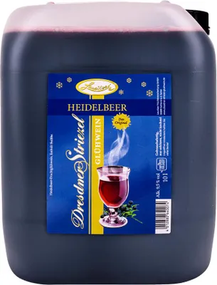Produktbild von Dresdner Striezel Glühwein Heidelbeer 10 l Kanister - Lausitzer