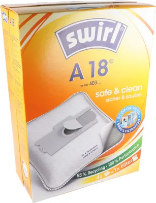 Produktbild von Swirl Staubsaugerbeutel A18 MicroPor Plus für AEG Staubsauger