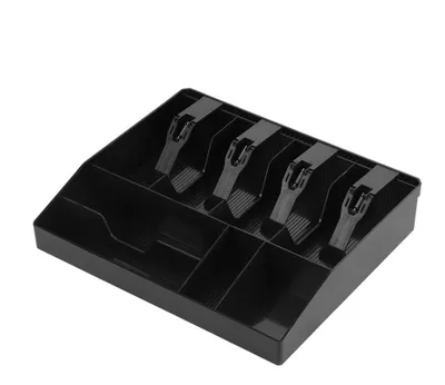 Kassenlade, 8 Fächer, herausnehmbar, schwarz