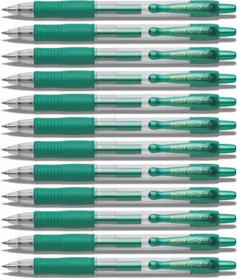 Produktbild von Pilot G2-07 Gelschreiber Metallicgrün - 12er-Set