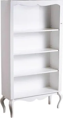 Produktbild von Casa Padrino Barock Regalschrank, s Regal in Weiß Hochglanz, 180 x 95 x 32 cm