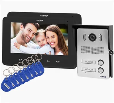 Obrázok produktu pre Videotelefón pre dve rodiny INDI MULTI N ORNO OR-VID-VP-1071/B
