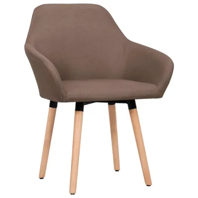 Produktbild von vidaXL Esszimmerstühle 2 Stk. Braun Stoff