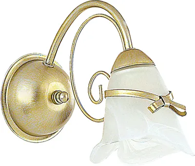 Immagine prodotto di Lampada da parete decorativa in oro con paralume in vetro Cocard 1xE14 15W Luminex