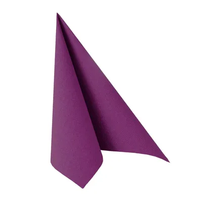 Produktbild von 50 Papstar Servietten ROYAL Collection 1/4-Falz 33 cm x 33 cm lila 87302 Premium stoffähnlich hochwertig Qualität stabil gute Faltbarkeit