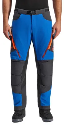 Image de Alpinestars Maxdura, pantalon textile pour moto, bleu/gris, taille 38