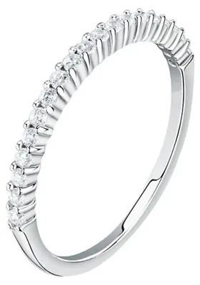 Produktbild von Eleganter Silberring mit Zirkonia Silber LPS03AWV100 - Umfang: 54 mm.