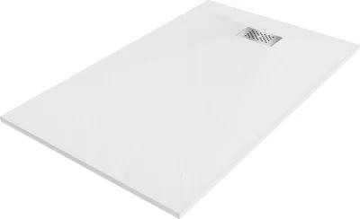 Immagine prodotto di Mexen Hugo piatto doccia rettangolare SMC 160 x 90 cm, bianco, copertura inox - 42109016-X