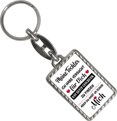 Produktbild von Meine Tochter - das beste Geschenk für dich bin ich Schlüsselanhänger mit