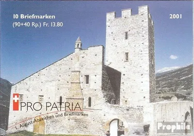 Produktbild von Briefmarken Schweiz 2001 Mi MH121 (kompl.Ausg.) gestempelt Pro Patria