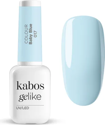 Zdjęcie produktu dla Kabos UV Lakier hybrydowy Hybrid Gelike 017 Baby Blue 8ml