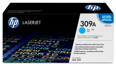 Produktbild von HP 309A Cyan Original LaserJet Toner Cartridge, 4000 Seiten, Cyan, 1 Stück(e)
