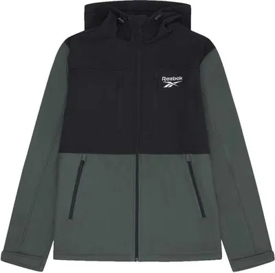Image de Reebok - Veste softshell pour homme HB202 (M) (olive)