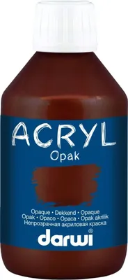 Obrázok produktu pre Darwi Opak Akrylová farba Dark Brown 250 ml 1 ks