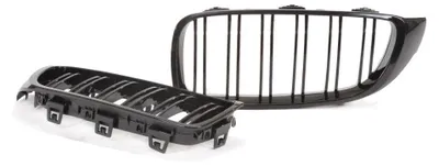 Kühlergrill DOPPELRIPPE Schwarz Glanz für BMW 4er F32 F33 F36 ab 2013 – Produktansicht 2
