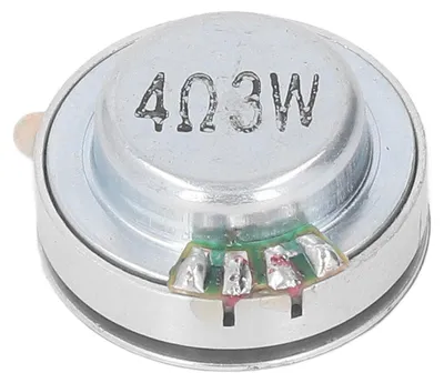 Imagen del producto de Altavoz de resonancia, 26 mm, para todas las frecuencias, con potentes vibraciones de graves, ideal para MP3, MP4, CD, 4 Ω