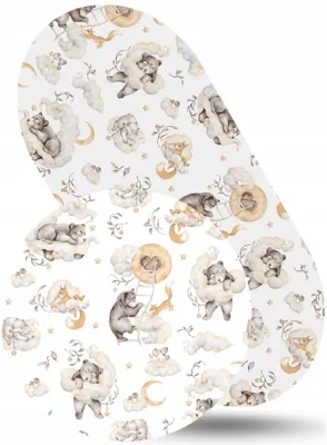 Produktbild von Babymam Spannbettlaken für Kinderwagen & Wiege, Baumwolle