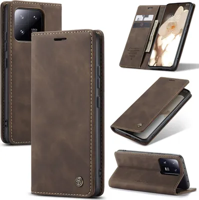 Immagine prodotto di Xiaomi 13 Pro Case, Retro Custodia in Finto cuoio con funzione di stand Custodia protettiva per Xiaomi 13 Pro rame