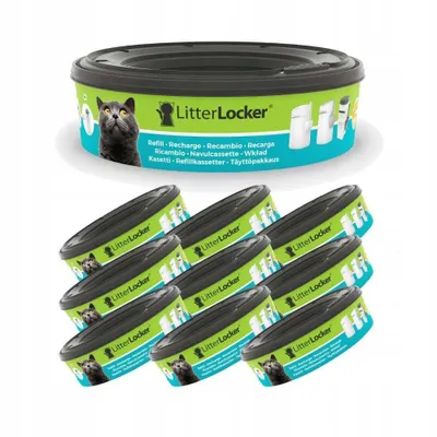 Immagine prodotto di Ricarica LitterLocker - Ricarica del contenitore LitterLocker Design - 9 pezzi, pellicola antiodore a 7 strati