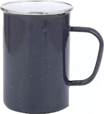 Produktbild von Origin Outdoors Emaille Tasse 550 ml grau lang